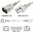 White Power Cord C14 Plug to C15 Connector 0,6 Meter