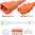 Orange Power Cord C20 to C13  4.5m 15A 250V 14/3 SJT, UL/cUL