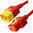 V-Lock Netzkabel rot C19 zu C20 1,5m 16A 250V H05VV-F 3x1.50 / 14AWG