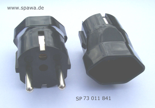 Adapterstecker Schuko -> Schweiz 3-polig