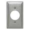 HUBBELL SS720 Wall Plate 1 Gang Twist Lock 20/30 Amp Stainless Steel