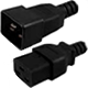 Netzkabel C19/C20 schwarz CE, UL und Hybrid