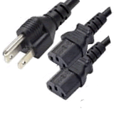 Splitter Kabel US Nema 5-15 zu C13