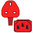 Netzkabel rot England BS 1363 zu C13 2.5m 10A 250V H05VV-F 3x1.00