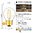 CRLight 2W Edison LED Globe Bulb 3000K Soft White, 8-Pack, E26 Medium Base